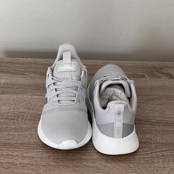 adidas Women's Puremotion Running Shoe, Grey/Silver/White, 8.5 - Picture 2 of 4